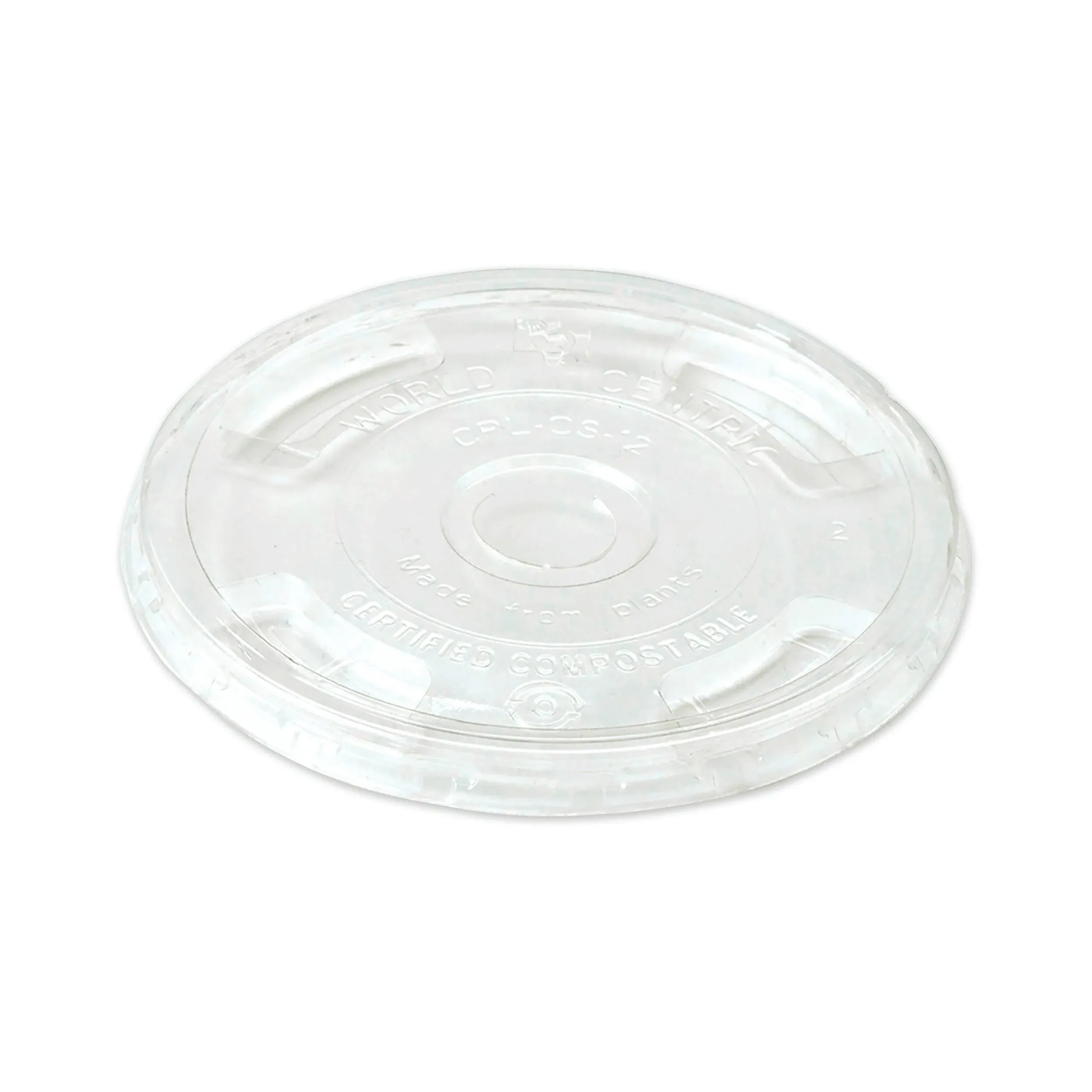 PLA Clear Cold Cup Lids, Flat Lid, Fits 9 oz to 24 oz Cold Cups, Plastic, Clear, 1,000/Carton