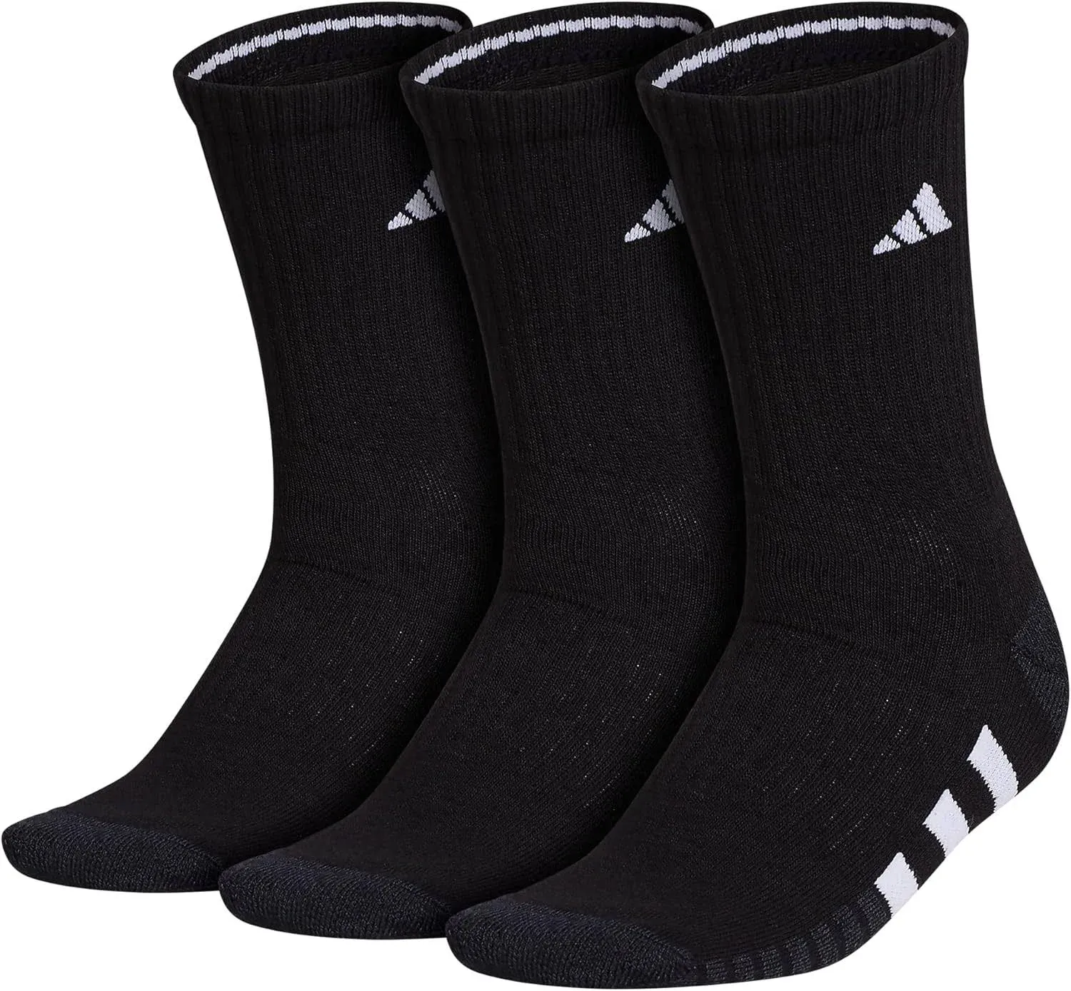 Adidas Cushioned Crew Socks 3 Pairs - Black - Medium