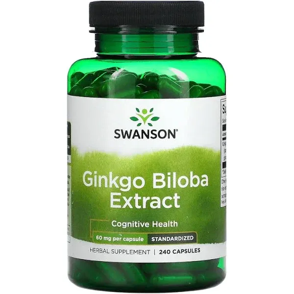 Swanson Ginkgo Biloba Extract 60mg 240 Caps