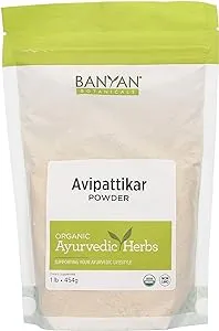 Banyan Botanicals Avipattikar Powder – Organic Digestion Supplement with Ginger, Cardamom & Vidanga ­­– Supports Healthy Stomach Acid Balance* – 1 lb. – Non-GMO Sustainably Sourced Vegan