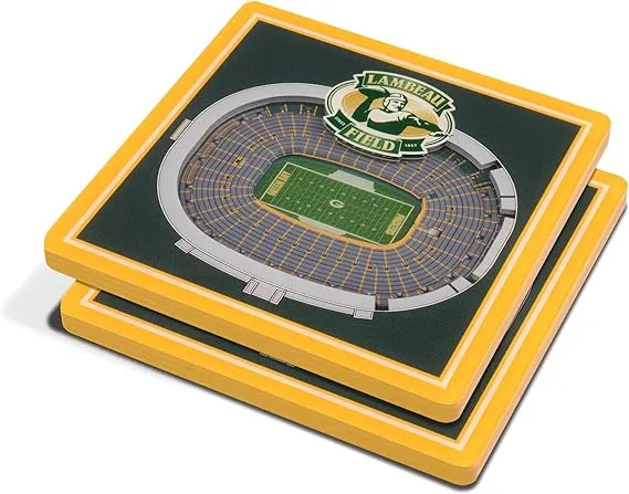 Green Bay Packers 3D StadiumViews Coaster Set