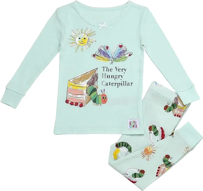 Toddler Girl&#039;s The Very Hungry Caterpillar Eric Carle Cotton Pajama Set