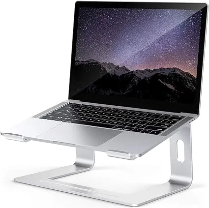 Laptop Stand for Desk, Detachable Laptop Riser Notebook Holder Stand Ergonomic Aluminum Laptop Mount Computer Stand, Compatible with MacBook Air Pro, Dell XPS, Lenovo More 10-18" Laptops