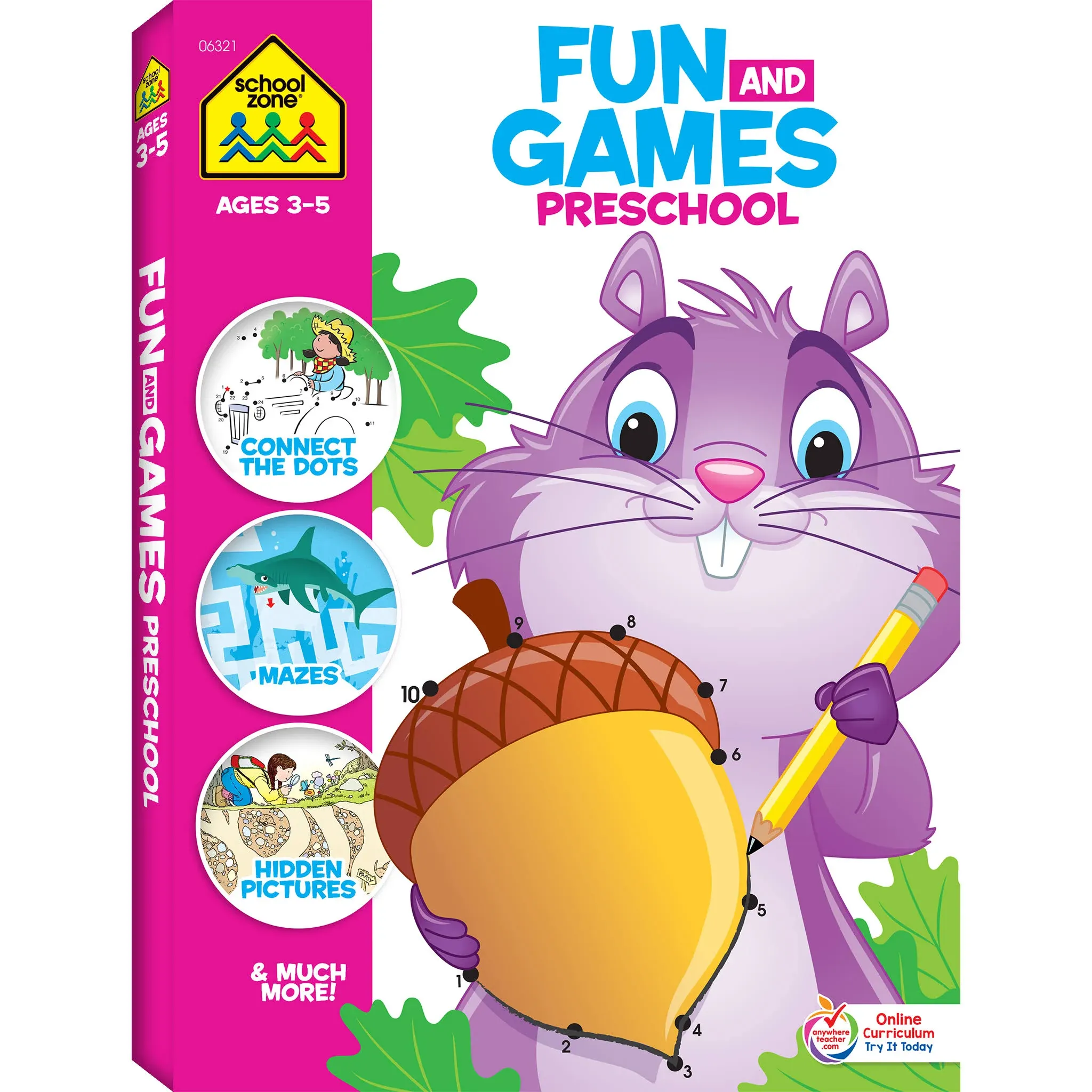 School Zone Fun and Games Preschool Activity Workbook [Book]