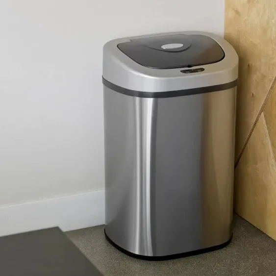 Nine Stars DZT-80-4 Touchless Stainless Steel 21.1 gal Garbage Can