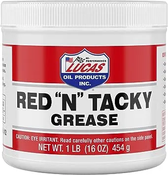 Lucas Oil 10574 1 lb. Red N Tacky Grease Tub - 12/Case