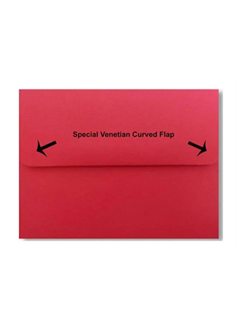 Holiday Red 25 Pack A7 (5-1/4 x 7-1/4) Envelopes for 5 x 7 Invitations Weddings ...