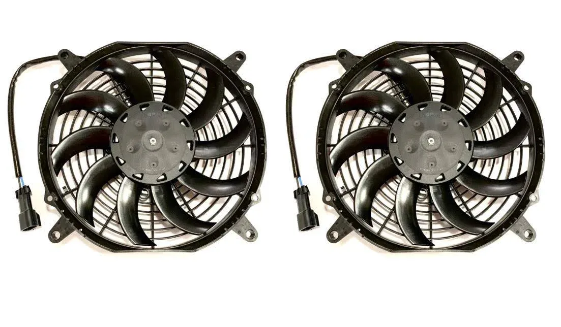 2 Pack! SPAL 30100628C 10&#034; 12V Puller Fan Trans/Air 2160116 2160088 2160080 802