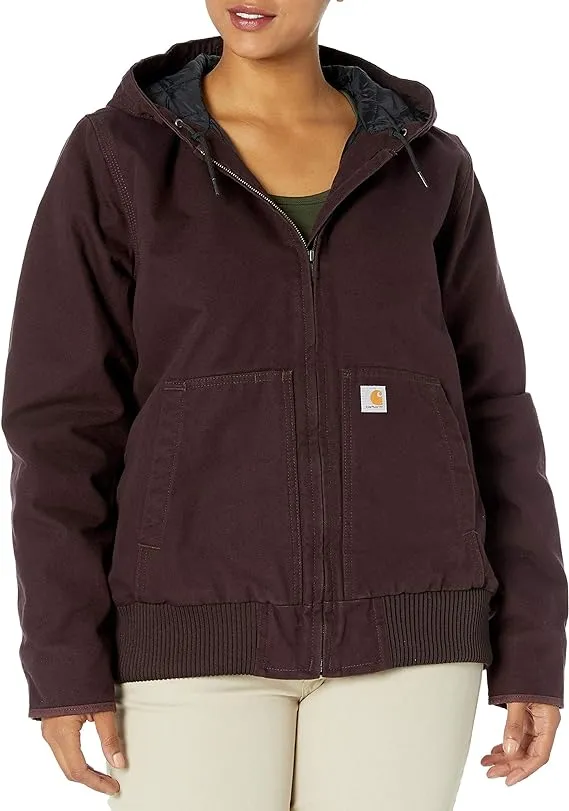 Carhartt Women's Washed Duck Active Insulated Jacket, Carhartt Brown