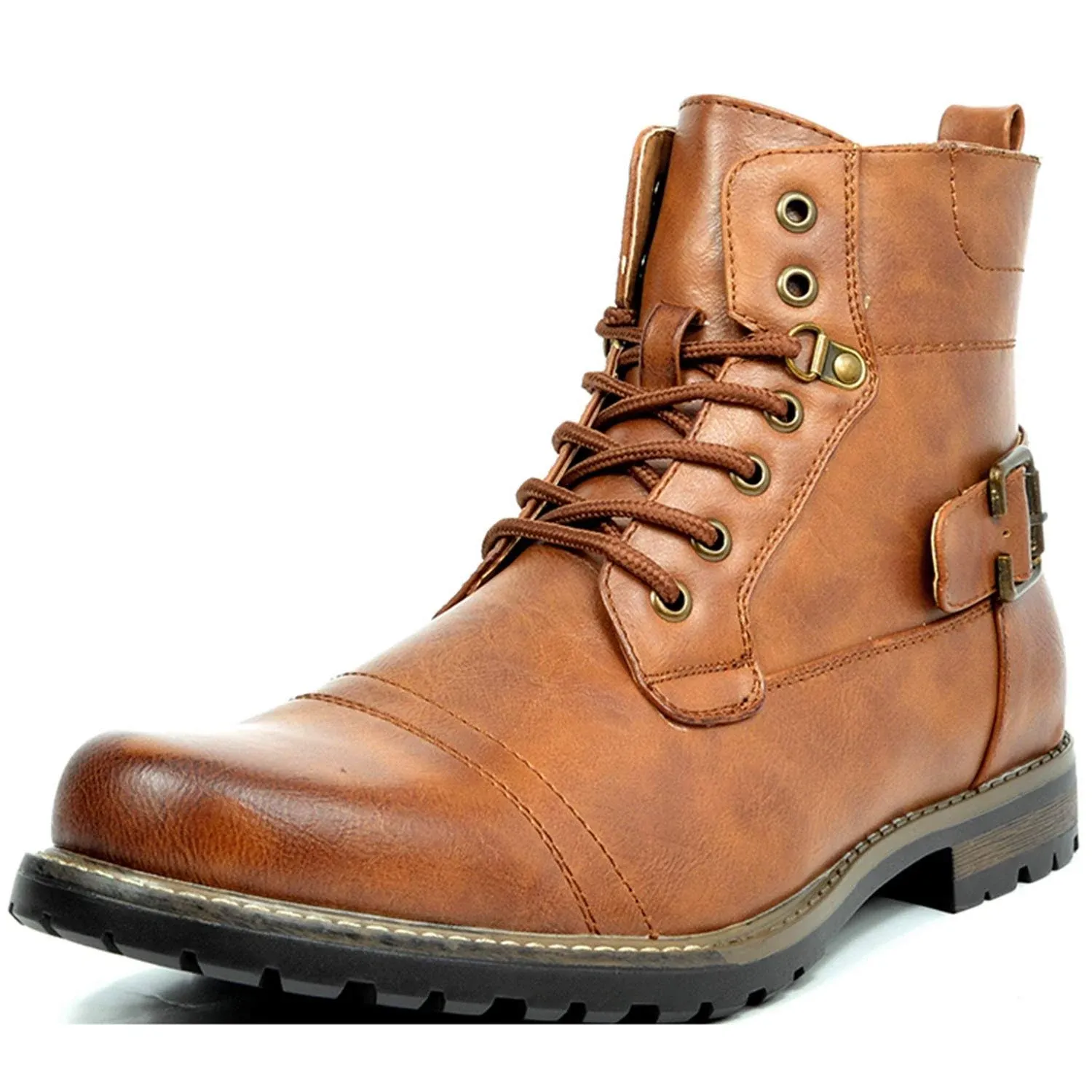 Bruno Marc Men&#039;s Military Motorcycle Combat Boots 