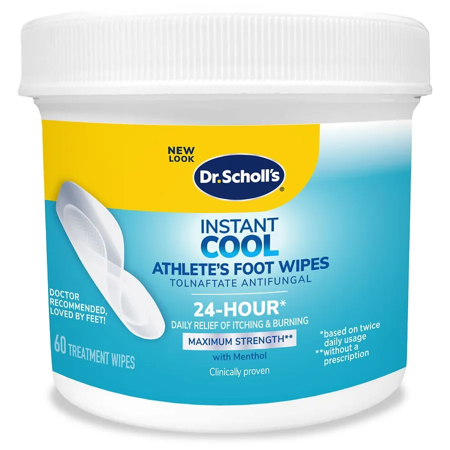 Instant Cool Athlete's Foot Treatment Wipes