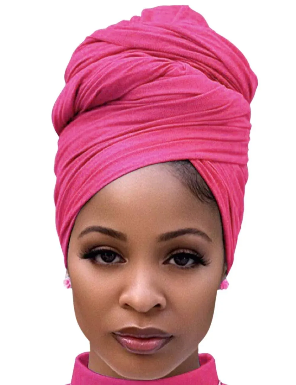 Harewom Head Scarf for Women Head Wrap Solid Long Lightweight Stretch Head