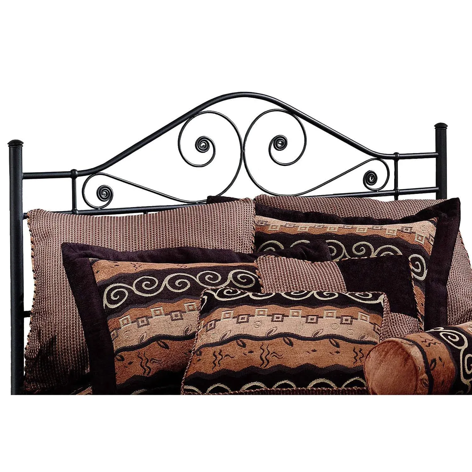 Full/Queen Harrison Metal Headboard in Textured Black