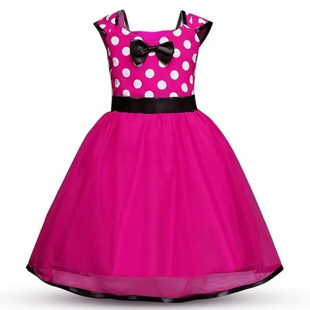 KAWELL Minnie Mouse Polka Dots Princess Pageant Girl s Fancy-Dress Costume 12-18 Month