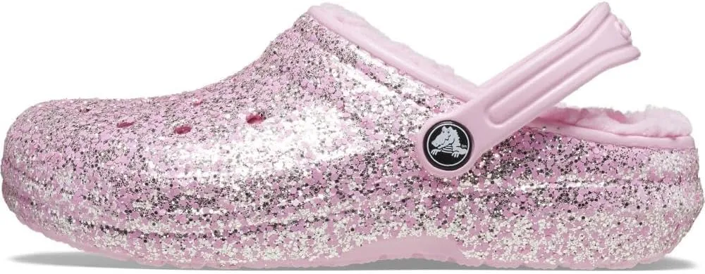 Crocs Toddler Classic Lined Glitter Clogs