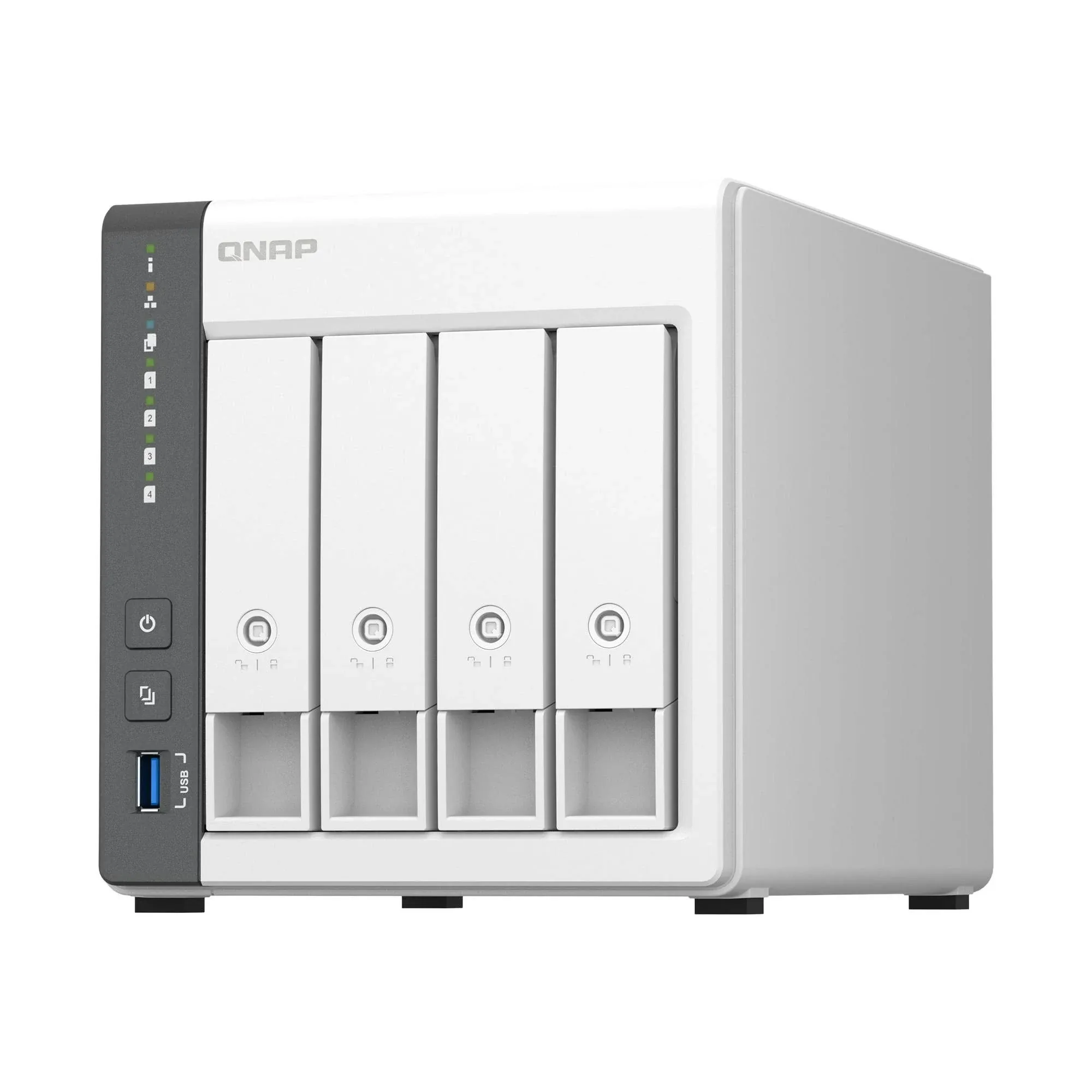 QNAP TS-433-4G-US 4 Bay NAS with Quad-core Processor, 4 GB DDR4 RAM and 2.5GbE Network (Diskless)