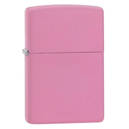 Plain Pink Matte Zippo Lighter