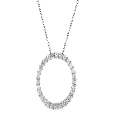 Verona Jewelers Women Circle Pendant Necklace