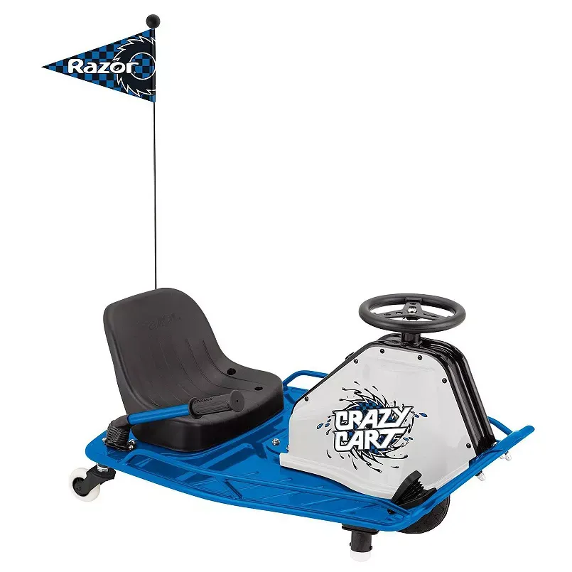 Razor High Torque Motorized Drifting Crazy Cart with Drift Bar for Adults