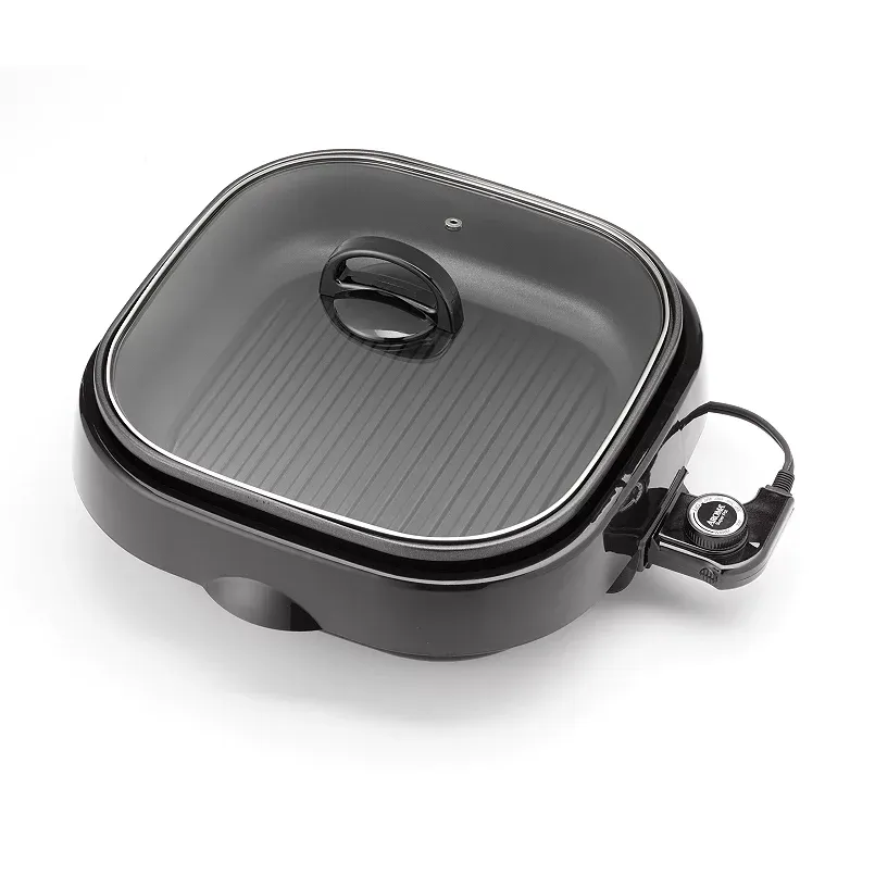 Aroma 4-Qt. 3-in-1 Grillet, Black