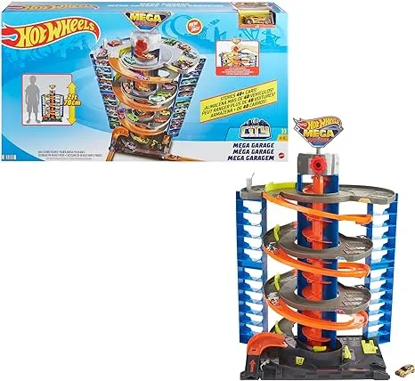 Hot Wheels Mattel City 50 New Mega Garage