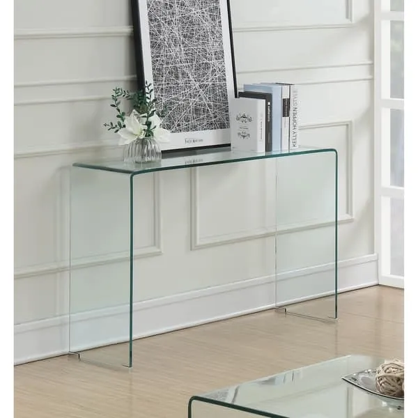 Ripley Rectangular Sofa Table Clear - Contemporary - Console Tables - by Modon | Houzz