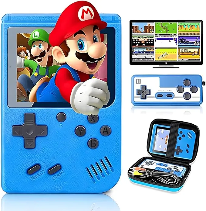 Handheld Game Console, Portable Retro Video Game Console with 400 Classical FC ...