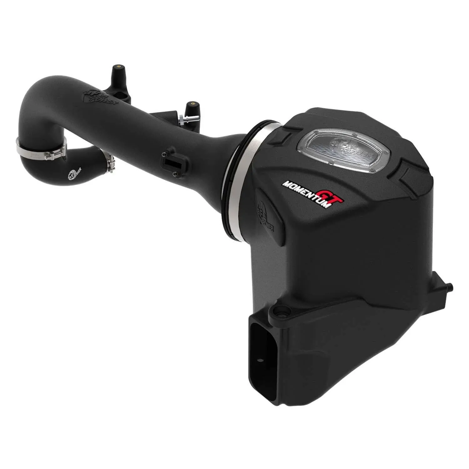 AFE Momentum GT Cold Air Intake with Pro 5R Oiled Filter; Black (19-25 2.7L Sierra 1500)