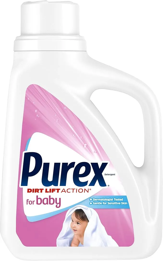 Purex Detergent, HE, Triple Action, Baby - 50 fl oz