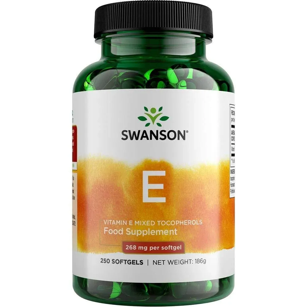 Swanson Vitamin E Mixed Tocopherols 400 IU 250 Softgels