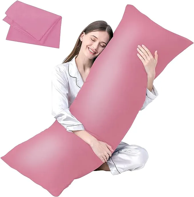 DOWNCOOL Large Body Pillow Insert- Breathable Full Body Pillow for Side Sleeper - Soft Long Bed Pillow for Adults - 20 x 54 inch