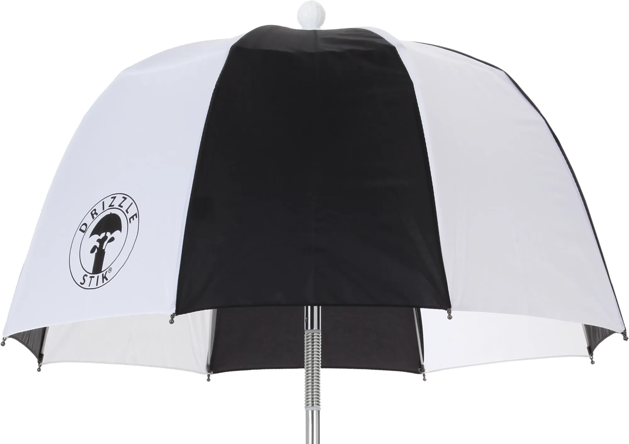 Drizzle Stick Flexing Golf Umbrella (Black/White)