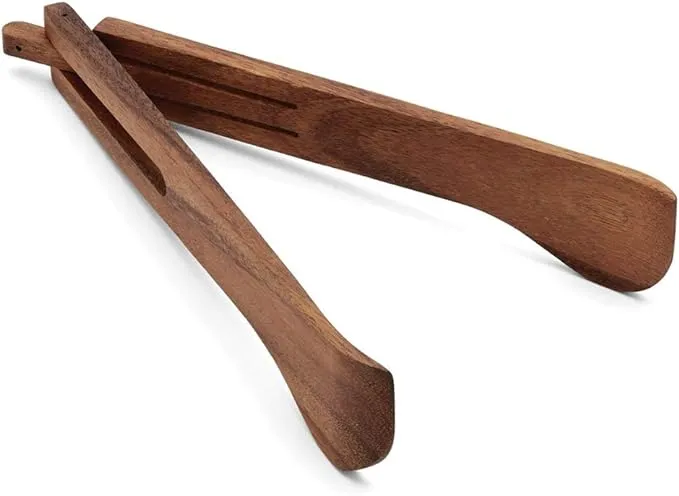 Ironwood Gourmet Spring Salad Tongs, 2.25 x 2.25 x 12 inches