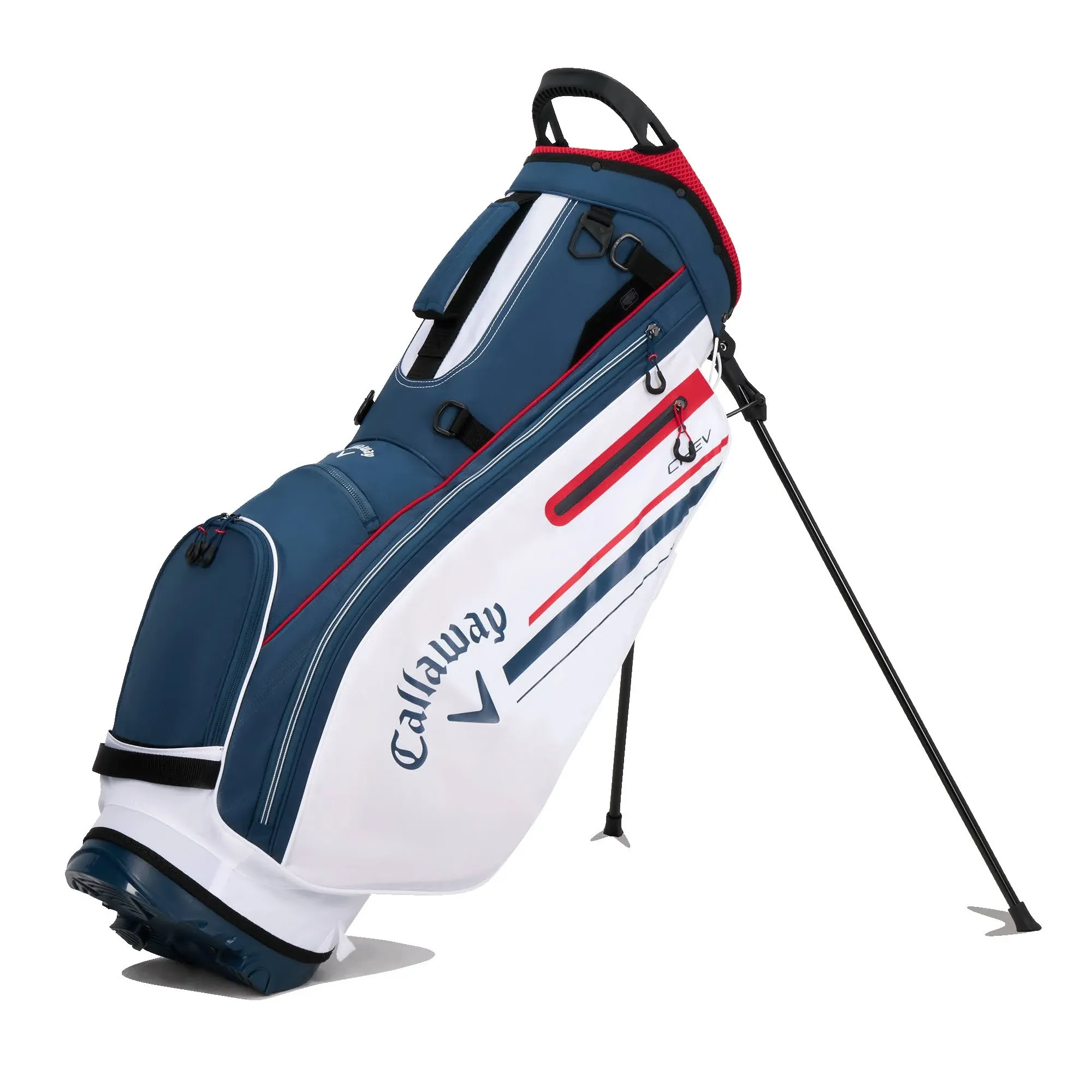 Callaway 2023 Chev Golf Stand Bag-Navy White Red