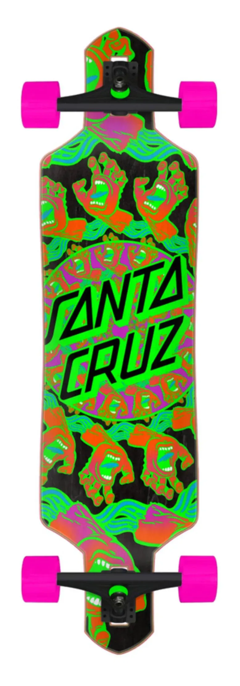 9.0in Mandala Hand Santa Cruz Drop Thru Longboard