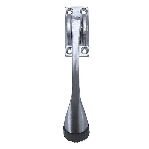 Tell Kick Down Door Holder,Satin Chrome Finish 26D, Triangle Base (DT100008)