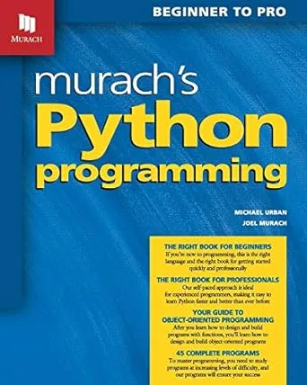 "Murach's Python Programming"