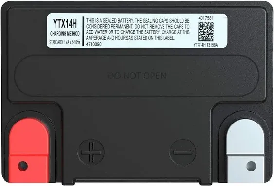 Ytx14ah-bs Agm Battery For Polaris 4140006 4140007