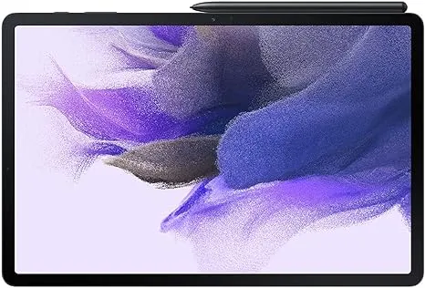 SAMSUNG Galaxy Tab S7 FE 2021 Android Tablet 12.4” Screen WiFi 64GB S Pen Included Long-Lasting Battery Powerful Performance, Mystic Black (Renewed)