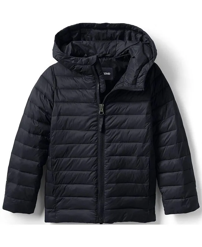 Lands' End Kids ThermoPlume Packable Hooded Jacket