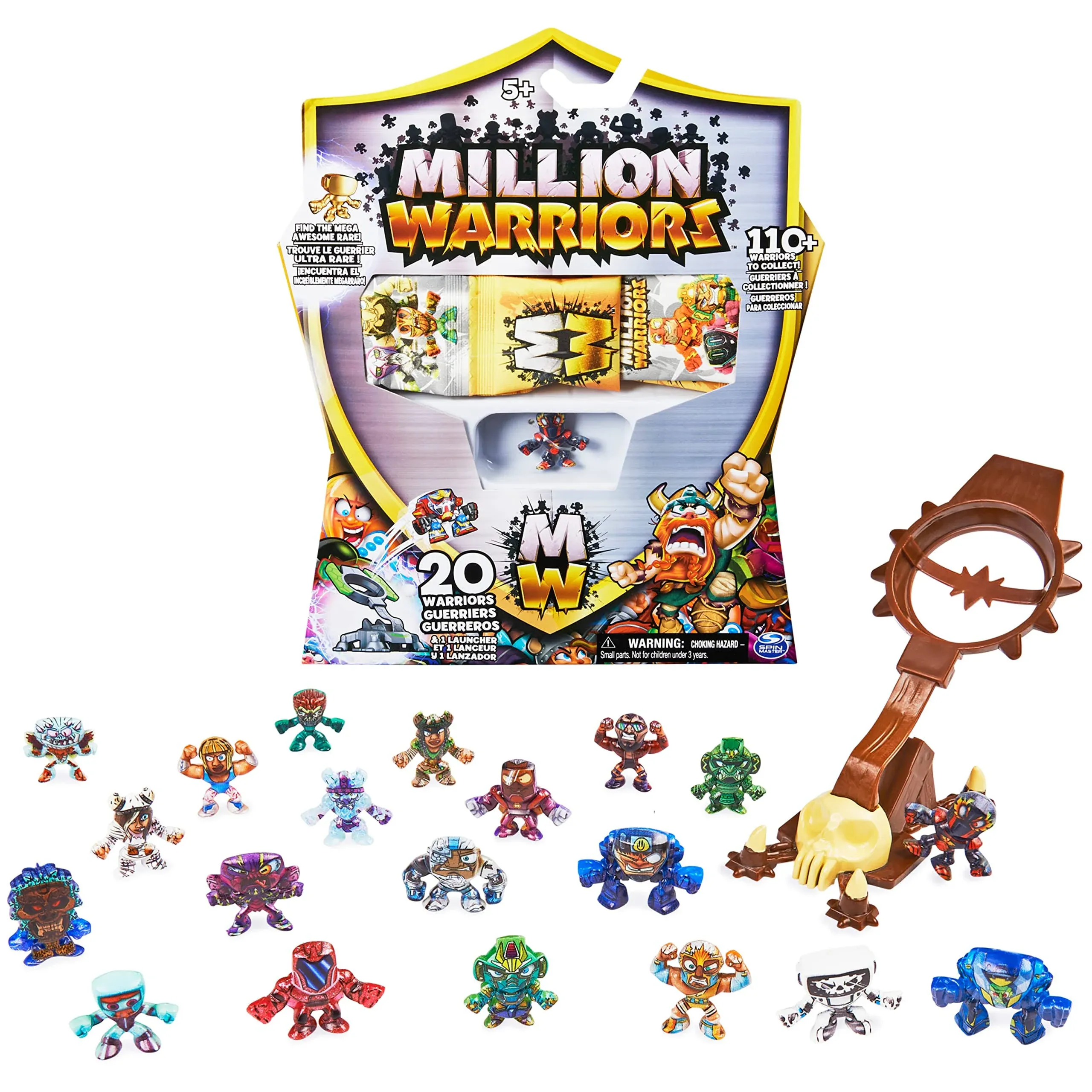 Million Warriors Launchers 20-Pack Collectibles Figures with Rare (Styles Vary)