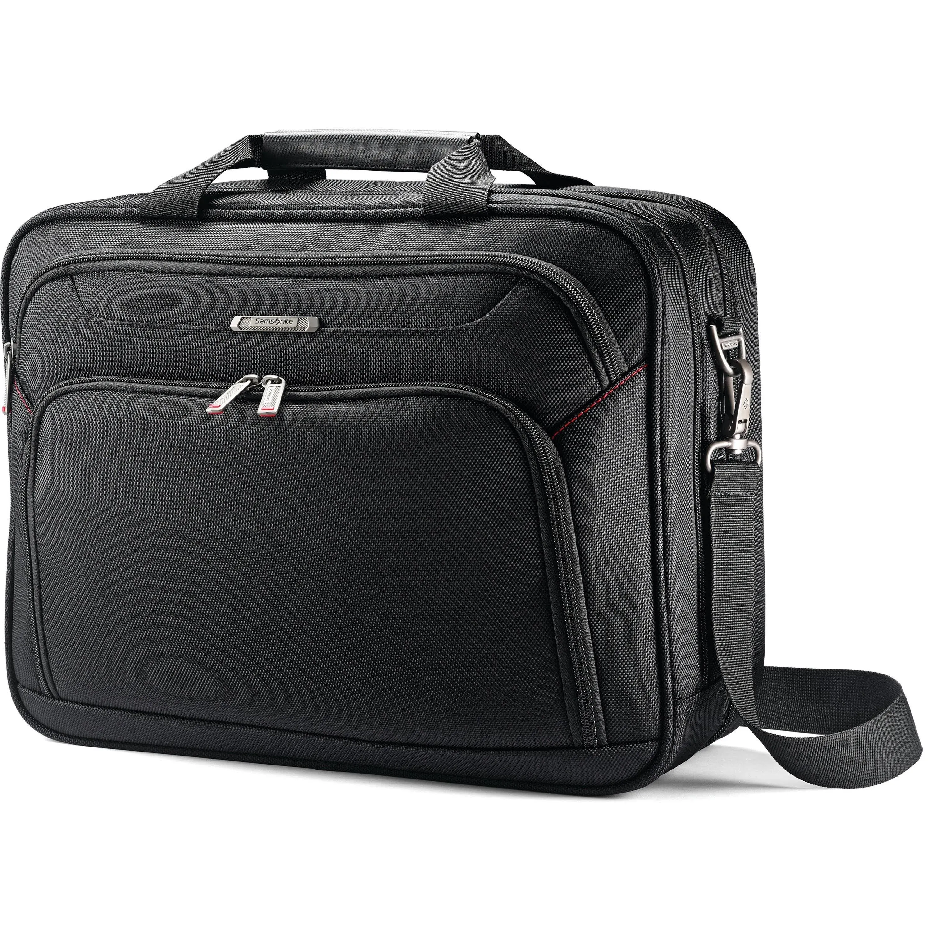 Xenon 3 Toploader Briefcase, 16.5&amp;quot; x 4.75&amp;quot; x 12.75&amp;quot;, Polyester, Black