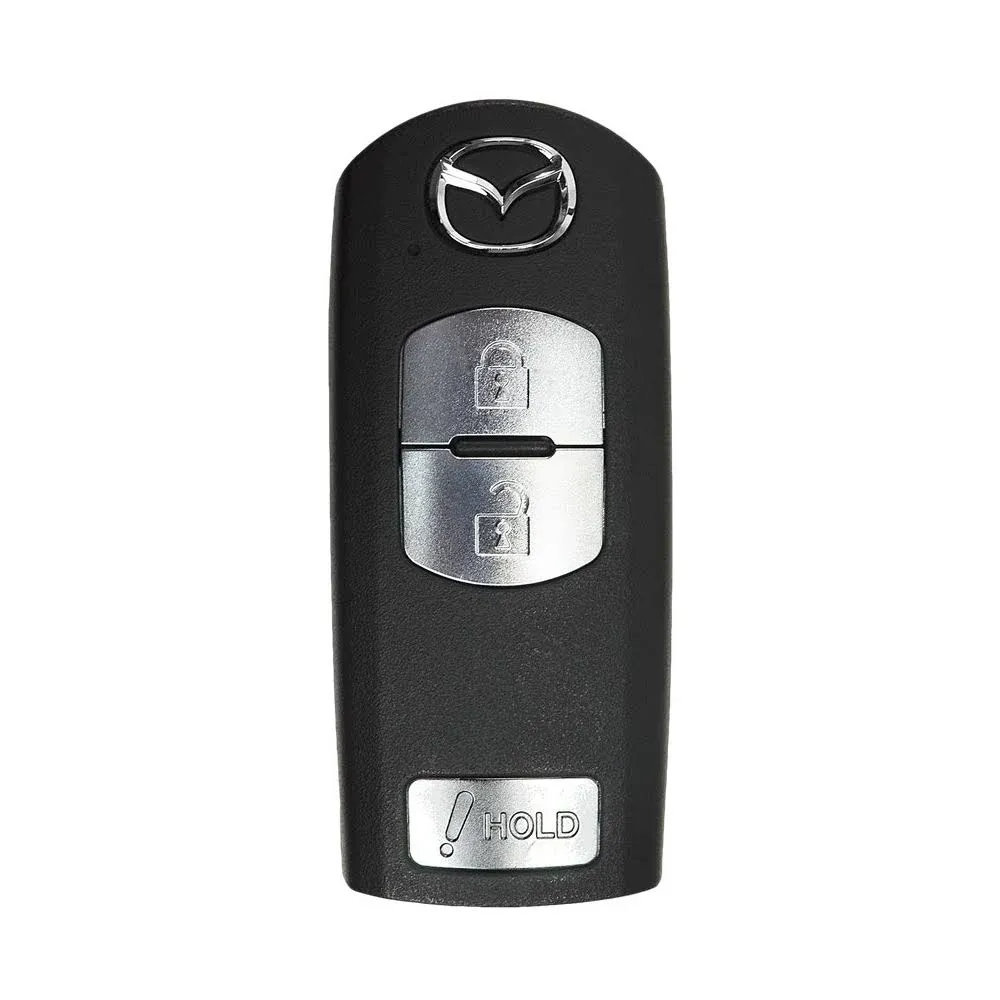 OEM 3-Button Smart Key Fob Remote Compatible With Mazda (FCC ID: WAZSKE13D01, P/N: KDY3-67-5DY, KD33-67-5RY)