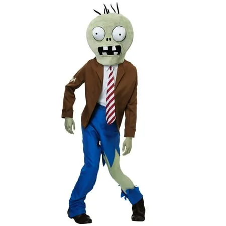 Fun Costumes Adult Plants Vs Zombies Zombie Costume, One Size