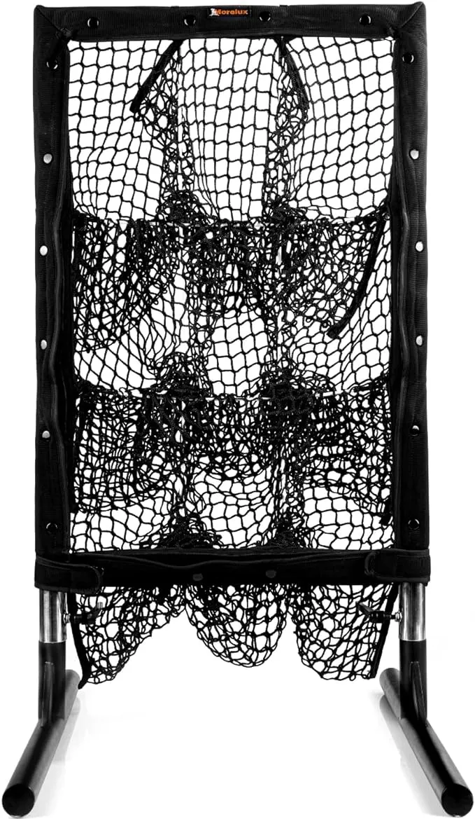 Pitching Net with Strike Zone - 9 Hole Pitching Target - Pitcher Practice Net - Baseball Net for Pitching - Heavy Duty Pitching Training Equipment - Baseball Training Aid