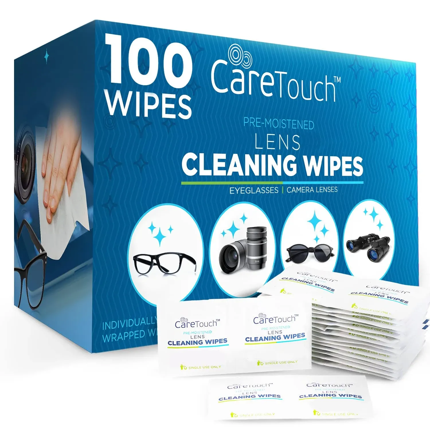 Care Touch Lens Wipes for Eyeglasses