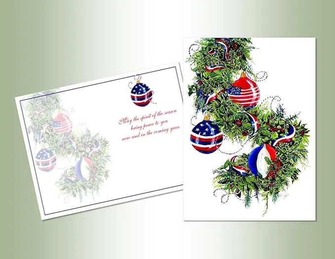 Performing Arts Full Color Inside Patriotic Ornaments Stationery Paper, 53130-18