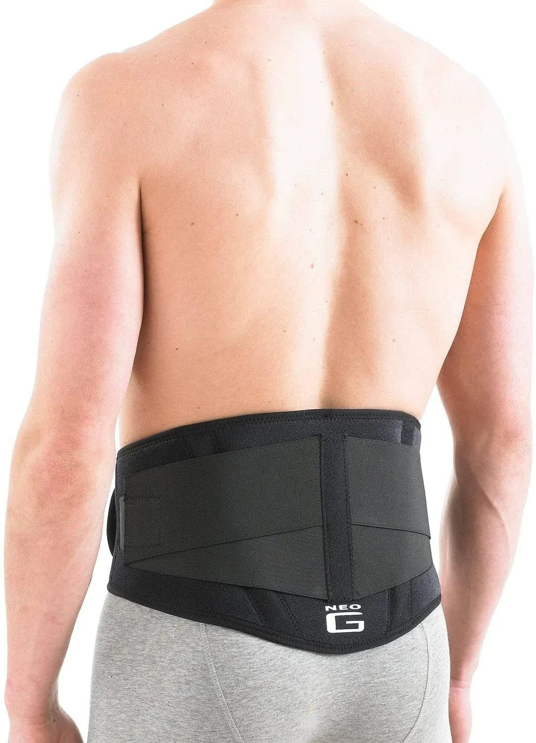 Neo G Universal Size Adjustable Back Brace With Power Straps, Class 1 Med Device