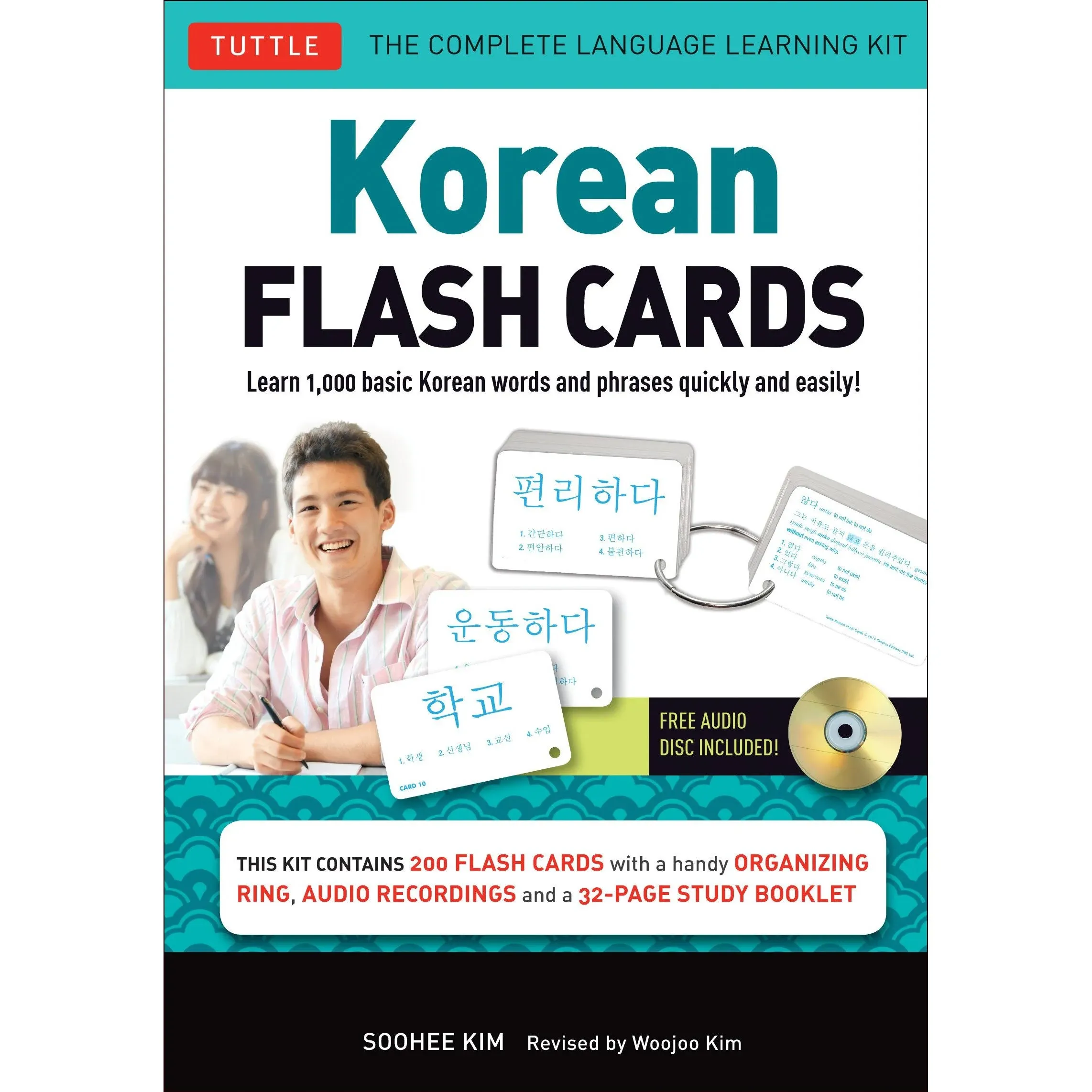 Korean Flash Cards Kit: Learn 1,000 Basic Korean Words and Phrases Quickly and ...