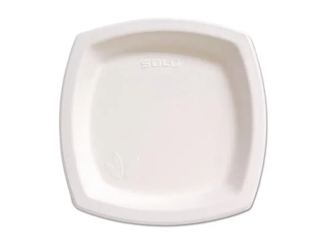 Safco 6PSC-2050 Bare Eco-Forward Dinnerware, 6" Plate, Ivory. 125/Pack